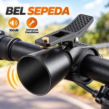 DeRock Bel Sepeda Bike Horn Stainless Steel Universal Handlebar 100dB - RB3421