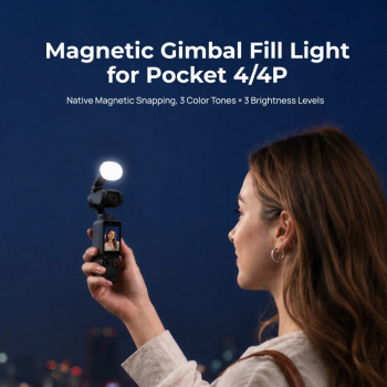 Gambar produk TELESIN Magnetic Mini Fill Light 3in1 Color DJI Osmo Pocket 4/4P - S5-BGD-25-TDJ