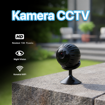 ZUIDID Kamera CCTV WiFi IP Camera Mini IR Sensor 1MP 720P - Black