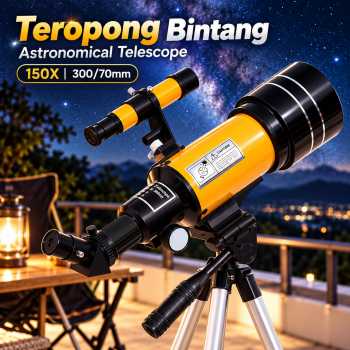 Gambar produk LIANTU Teropong Bintang Astronomical Telescope 150X 300/70mm - F30070M