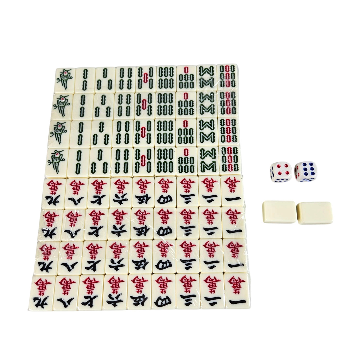 Gambar produk MOJ Mahjong Set Portable Melamine Blank Tile Leather Box 20mm 144 Tile - 30BE - 6