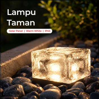 DUTRIEUX Lampu Taman Outdoor Tanam Ice Brick Solar Panel IP45 LED 0.2W - DT106