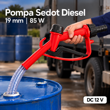 Gen Pompa Sedot Solar Diesel Mobil Elektrik Transfer Pump 51mm 85W - DC 12V Golden