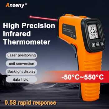 Anseny Thermometer Infrared Laser Industrial Thermogun LCD Display - CX6013