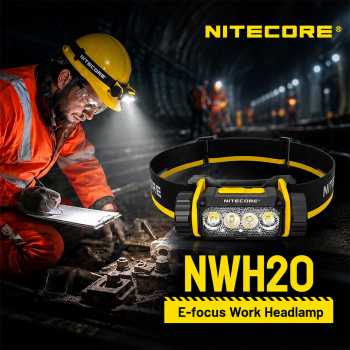 NITECORE Senter Kepala Headlamp LED Beam Tilt 2 Color IP66 600 Lumens - NWH20