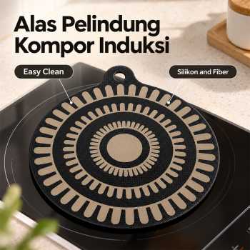 Stov Alas Pelindung Kompor Induksi Induction Cooker Insulation Pad - Black