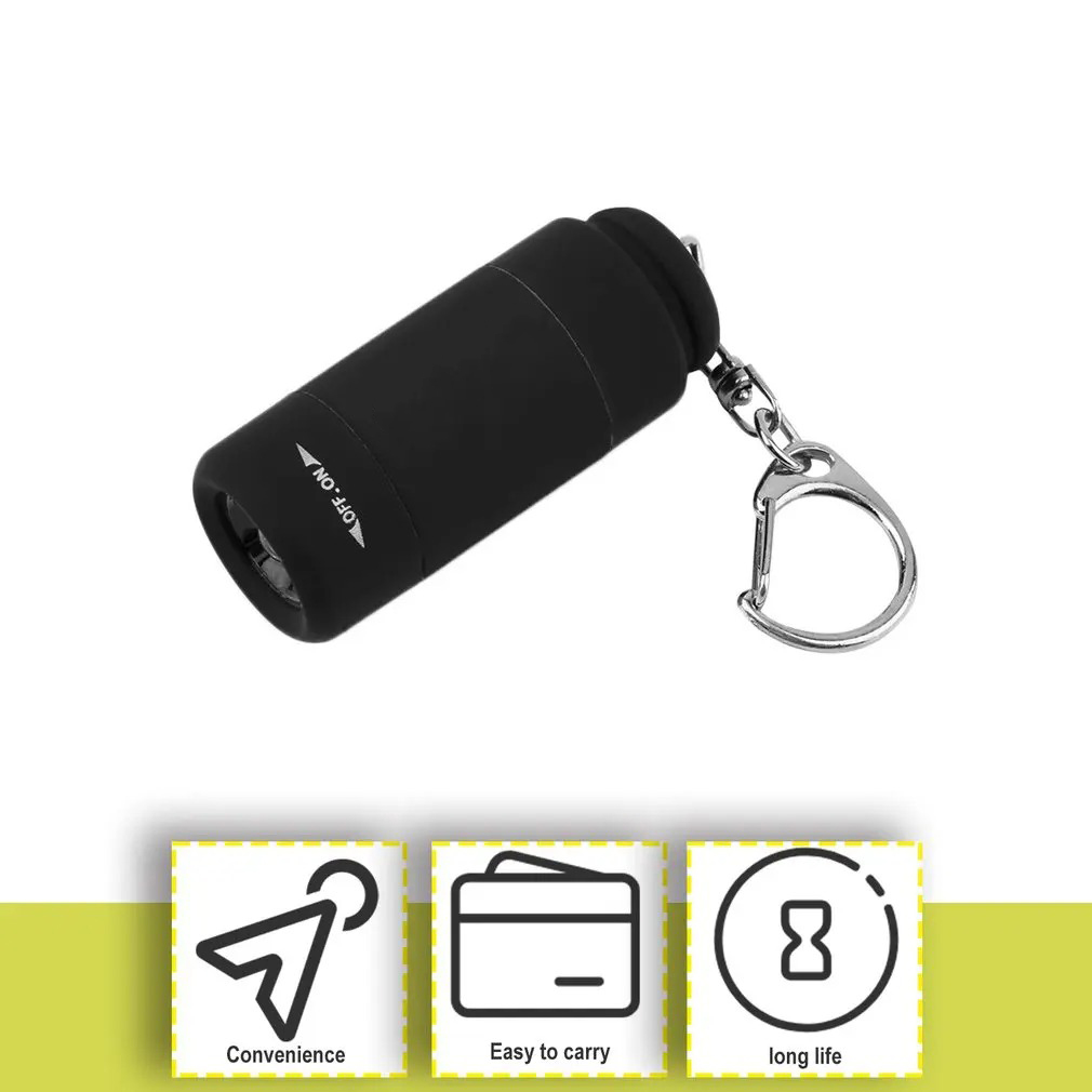 Gambar produk BENGKI Senter LED Mini EDC Keychain Flashlight Rechargeable 25 Lumens - BG110 - 5