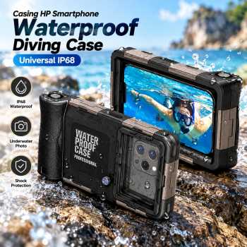 Shlybox Casing HP Smartphone Waterproof Diving Case Universal IP68 - PH-10