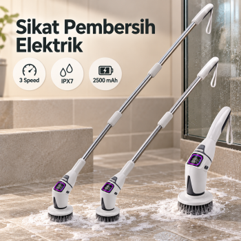 Gambar produk RAUGE Sikat Pembersih Elektrik 10in1 LED Display Spin Scrubber 2500mAh - SD809