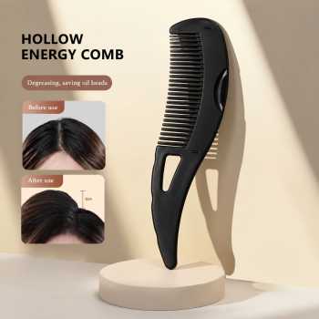 Biutte.co Sisir Rambut Anti Kusut Massager Cleaning Button Hollow Comb - YB21