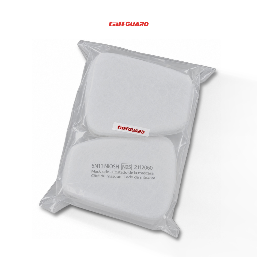 Gambar produk TaffGUARD Filter Masker Gas Respirator Cotton 6200 5N11 KN95 10PCS - KA-5N11 - Kemasan