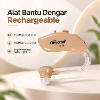 TaffOmicron Alat Bantu Dengar Hearing Aid Adjustable Rechargeable - X-08