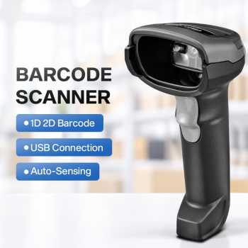 Gambar produk Zebra Barcode Scanner Auto-Sensing Wired USB Scanning Gun 1D 2D - DS2208