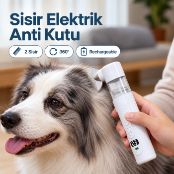 YUVE Sisir Elektrik Anti Kutu Lice Catcher Flea Comb Removal Hewan Pet - White