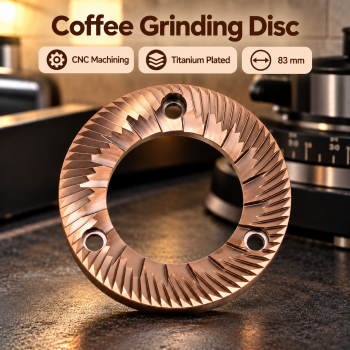 EVSCO Mata Pisau Penggiling Biji Kopi Titanium Plated Flat Burr 83mm - Bronze