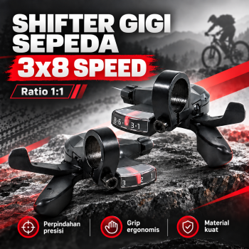 Gambar produk TaffSPORT Advent Shifter Break Operan Gigi Sepeda 3x8 Speed 2 PCS - SL-M310