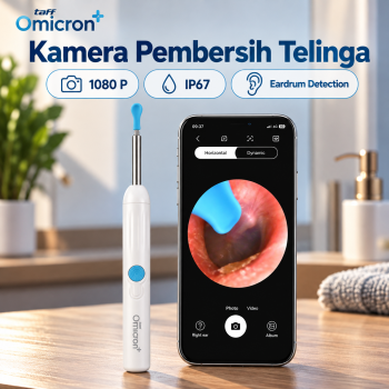 TaffOmicron Kamera Pembersih Telinga Korek Kuping Endoscope HD WiFi - White
