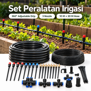 ACESOME Set Peralatan Irigasi Tanaman Garden Watering System - Black