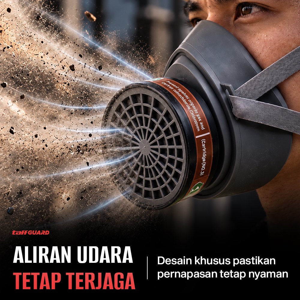 Gambar produk TaffGUARD Cartridge Filter Masker Gas Respirator Activated Carbon - SF05 - 4