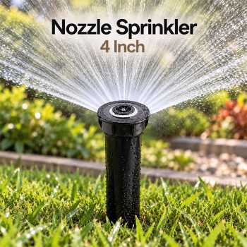 EWKY Mist Nozzle Sprinkler Pop Up Water Irigasi Air Taman 4 Inch - Black