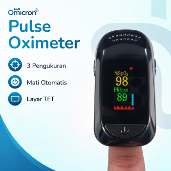 Gambar produk TaffOmicron Fingertip Pulse Oximeter Ukur Saturasi Oksigen Darah TFT - A2