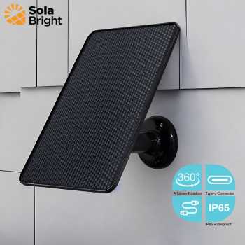 SolaBright Solar Panel Monocrystalline Modul DIY Power Bank 5V 3W - Black