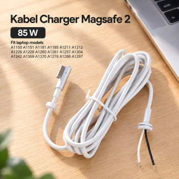 Nephy Kabel Charger Magsafe 1 L Type Replacement Cable Macbook Air/Pro - 100 W White