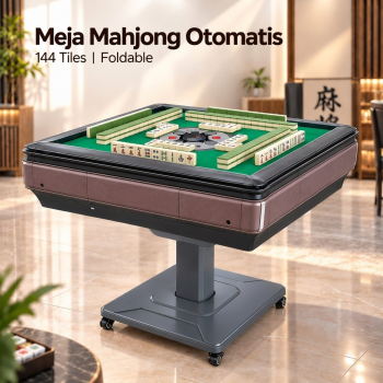 QIJIANBAN Meja Mahjong Otomatis Foldable UV Steril Premium 144 Tiles - EM-10