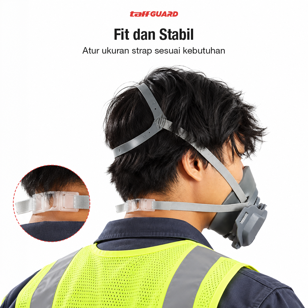 Gambar produk TaffGUARD Masker Polusi Anti Debu Dust Respirator Gas PM2.5 KN95 - 3600 - 4