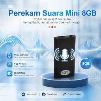 Gambar produk MiTwoo Perekam Suara Mini Portabel Voice Recorder Noise Reduction 8GB - Q1