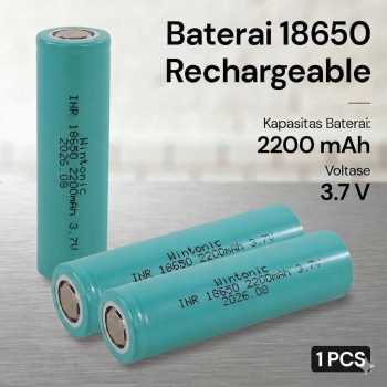 Gambar produk WINTONIC Baterai Isi Ulang 18650 Rechargeable INR 3.7V 1 PCS 2200mAh