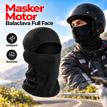 Rhodey Masker Motor Balaclava Full Face Polyester Windproof - MJ-22A