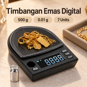 YIERYI Timbangan Emas Digital Mini 7 Units 0.01g 500g - MM-812