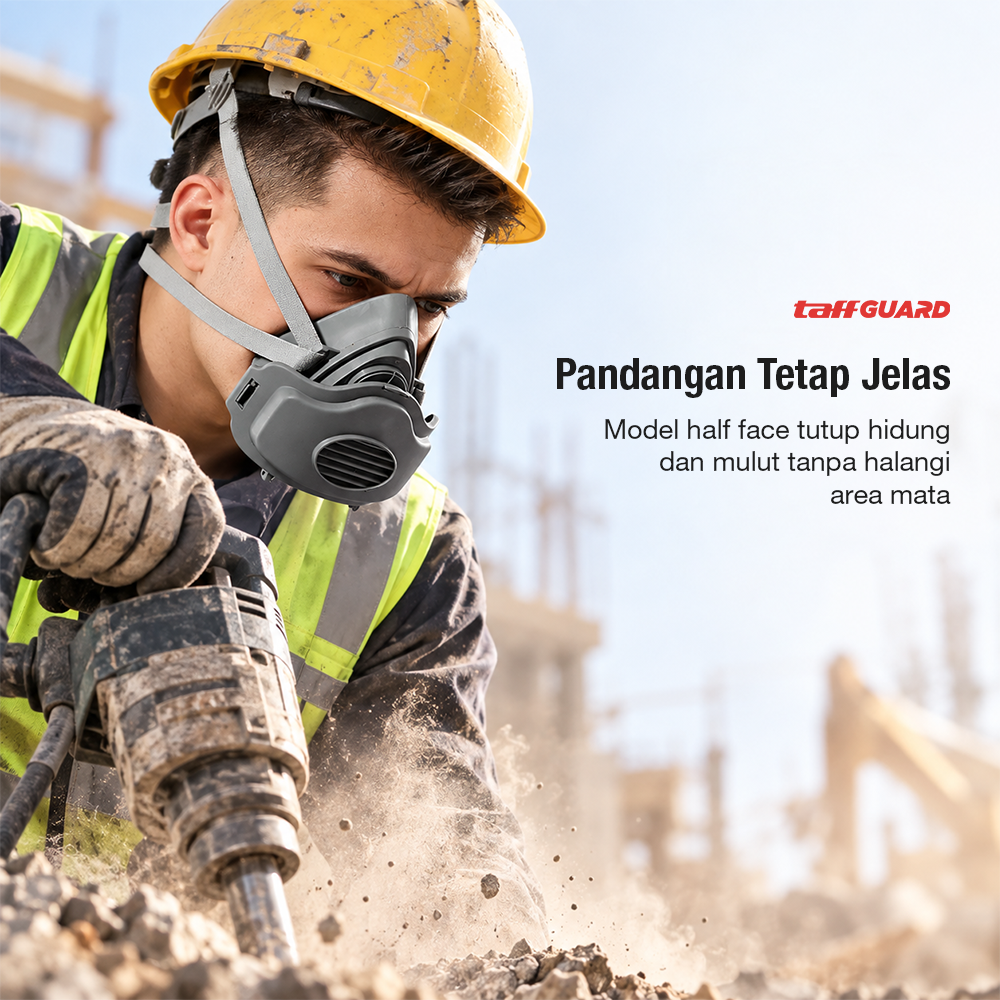 Gambar produk TaffGUARD Masker Polusi Anti Debu Dust Respirator Gas PM2.5 KN95 - 3600 - 2