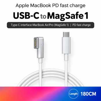 Vh Kabel Charger Type C to Magsafe 1 T Type Cable Macbook Air/Pro 1.8M - White