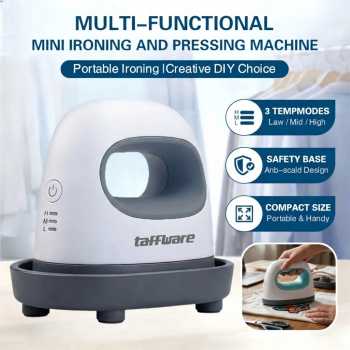 Taffware Mesin Heat Press Kaos Sablon Mini Adjustable Temperature 250W - AB106