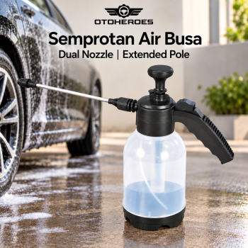 OTOHEROES Semprotan Air Busa Cuci Mobil Hand Pump Extended Pole 2L - Transparent