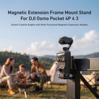 TELESIN Magnetic Extension Frame Foldable 3 Axis Flexible DJI Pocket 3 - Black