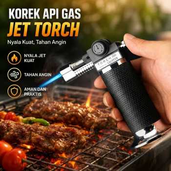 Gambar produk CHIEF Korek Api Gas Butane Flame Torch Jet Windproof Lighter - 802
