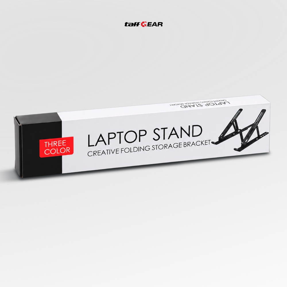 Gambar produk TaffGEAR Stand Laptop Plastik Foldable Adjustable 12-17 Inch - N3 - Kemasan