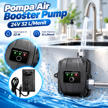 KOBOR Pompa Pendorong Tekanan Air Booster Pump Automatic 24V - LXM24-22M
