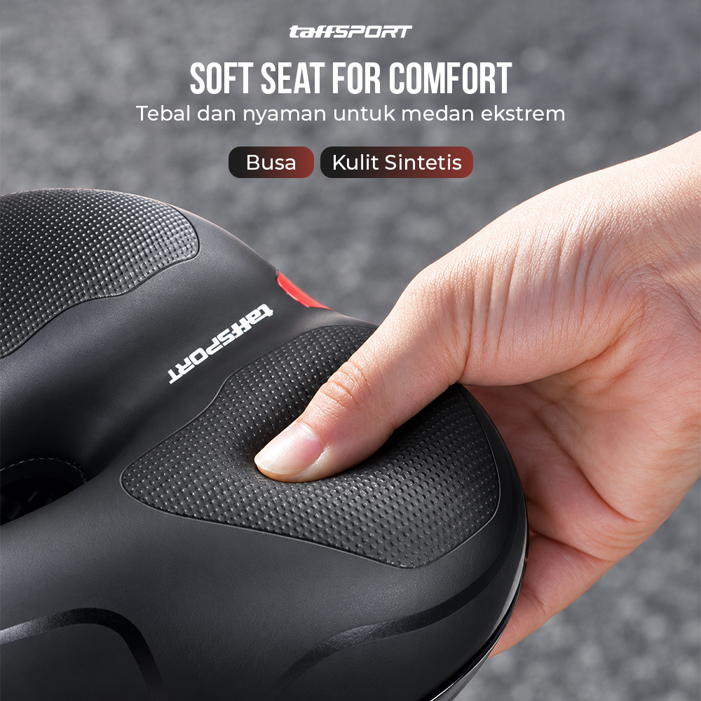 Gambar produk TaffSPORT Jok Sadel Sepeda Bike Saddle Shock Absorber Breathable - ZF10 - 1