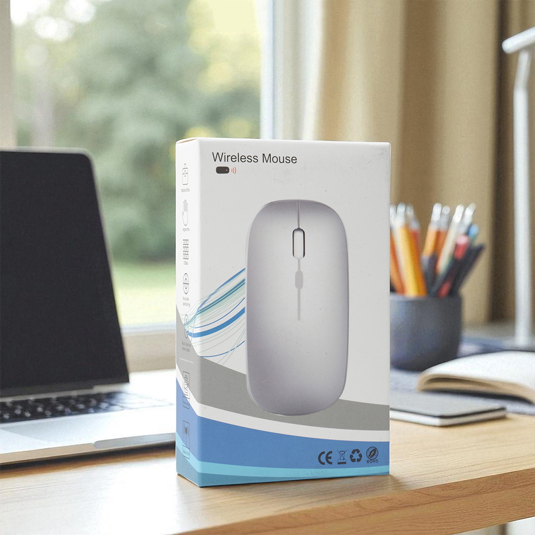 Gambar produk TaffGEAR Mouse Wireless Bluetooth Optical 2.4GHz Silent Click 1600DPI - M8120G - Kemasan