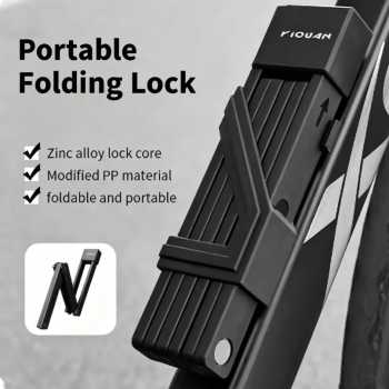 Gambar produk YIQUAN Gembok Sepeda Foldable Alloy Steel with Bracket 80cm - WB-80