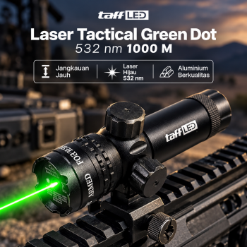 TaffLED Laser Tactical Green Dot Scope Mount Baterai Charger - JG-1