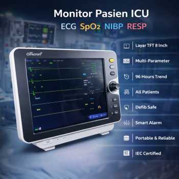 Gambar produk TaffOmicron Monitor Pasien ICU ECG SpO2 RESP 12.1 Inch Trend 96 Hours - YK-8000B