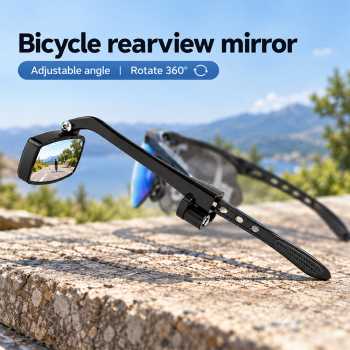 Oakl Spion Kacamata Sepeda Sungglasses Rearview Mirror Portable - Black