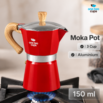 One Two Cups Moka Pot Teko Kopi Espresso Coffee Maker Stovetop - PL-315