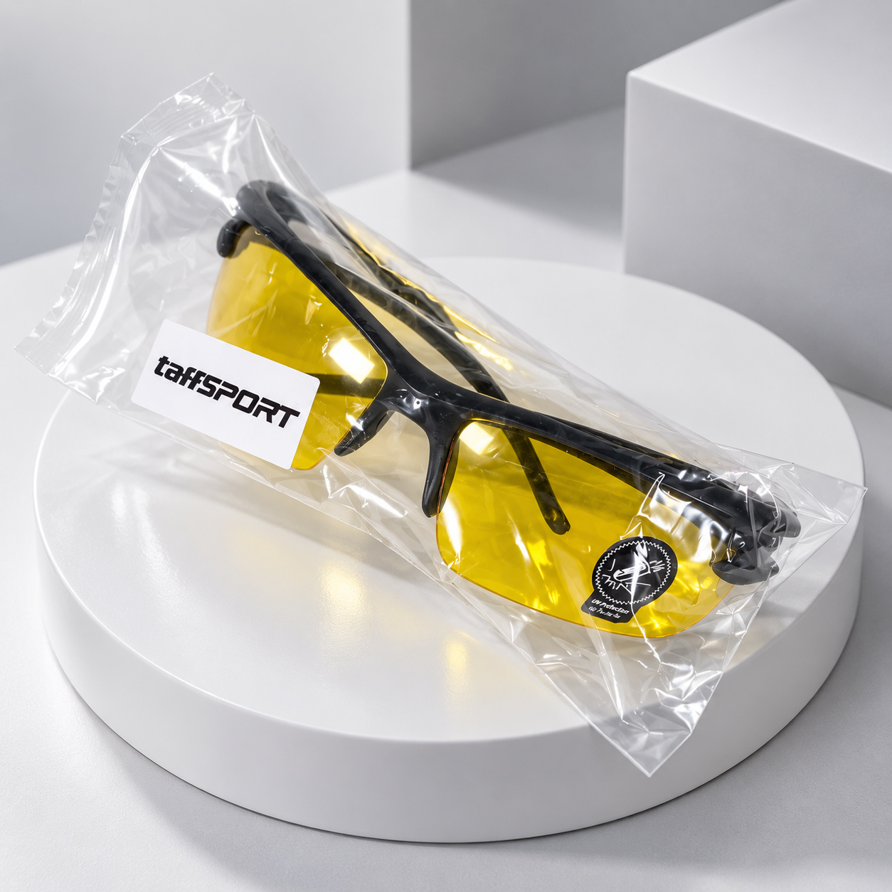 Gambar produk TaffSPORT HAOGHIMENG Kacamata Sepeda Lensa Mercury Cycling Sport - 3015 - Kemasan