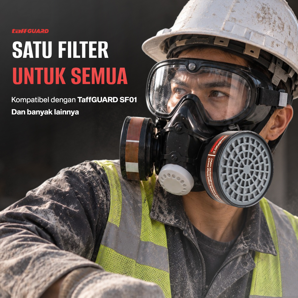 Gambar produk TaffGUARD Cartridge Filter Masker Gas Respirator Activated Carbon - SF05 - 5